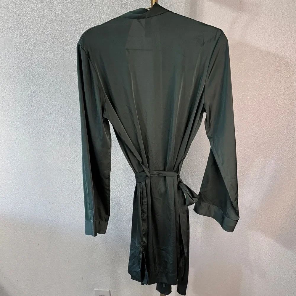 Stars Above Deep Green Women's Robe - Picture 4 of 6